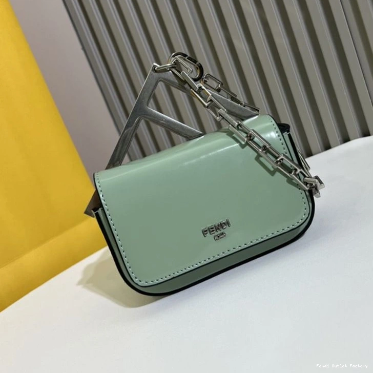 Cheap HOT Leather In Bag Green Calf Fendi F Nano 0819